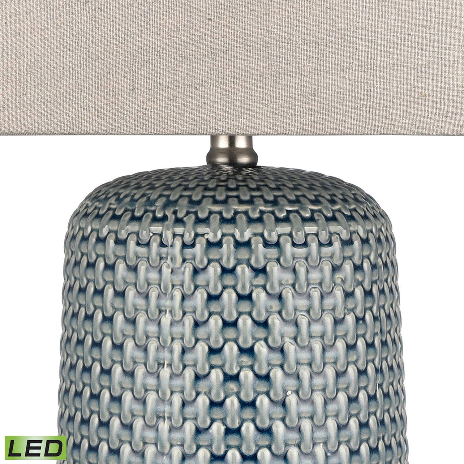 ELK Home - S0019-9484-LED - LED Table Lamp - Dawlish Bay - Blue Glazed