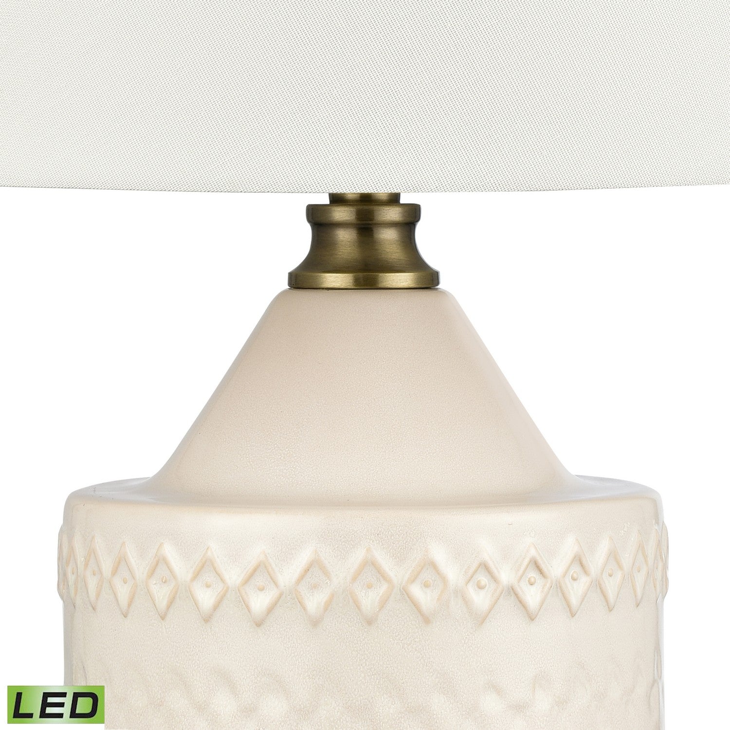 ELK Home - S0019-9488-LED - LED Table Lamp - Buckley - White Glazed