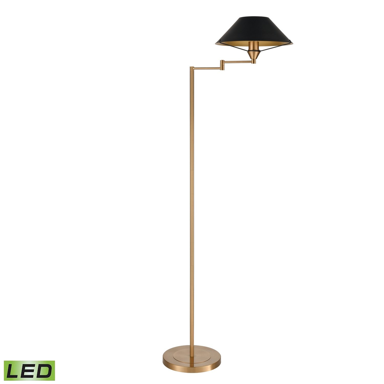 ELK Home - S0019-9605-LED - LED Floor Lamp - Arcadia - Aged Brass