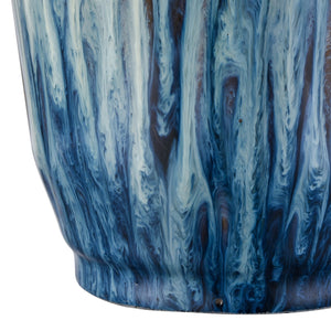 ELK Home - S0037-11348/S3 - Jar - Set of 3 - Mulry - Prussian Blue Glazed