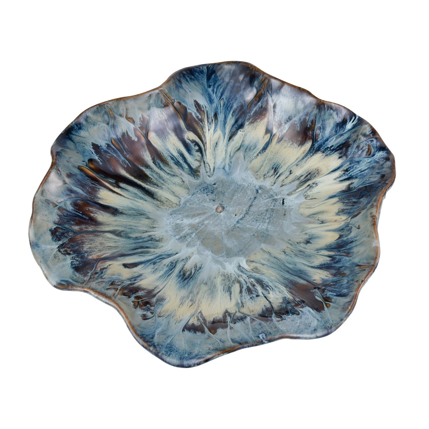 ELK Home - S0037-11349 - Charger - Mulry - Prussian Blue Glazed