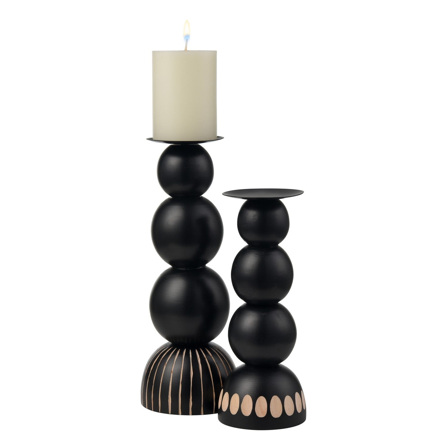 ELK Home - S0057-11213/S2 - Candleholder - Set of 2 - Dana - Black