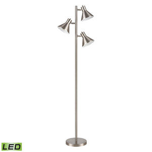 ELK Home - S019-7279-LED - LED Floor Lamp - Loman - Satin Nickel