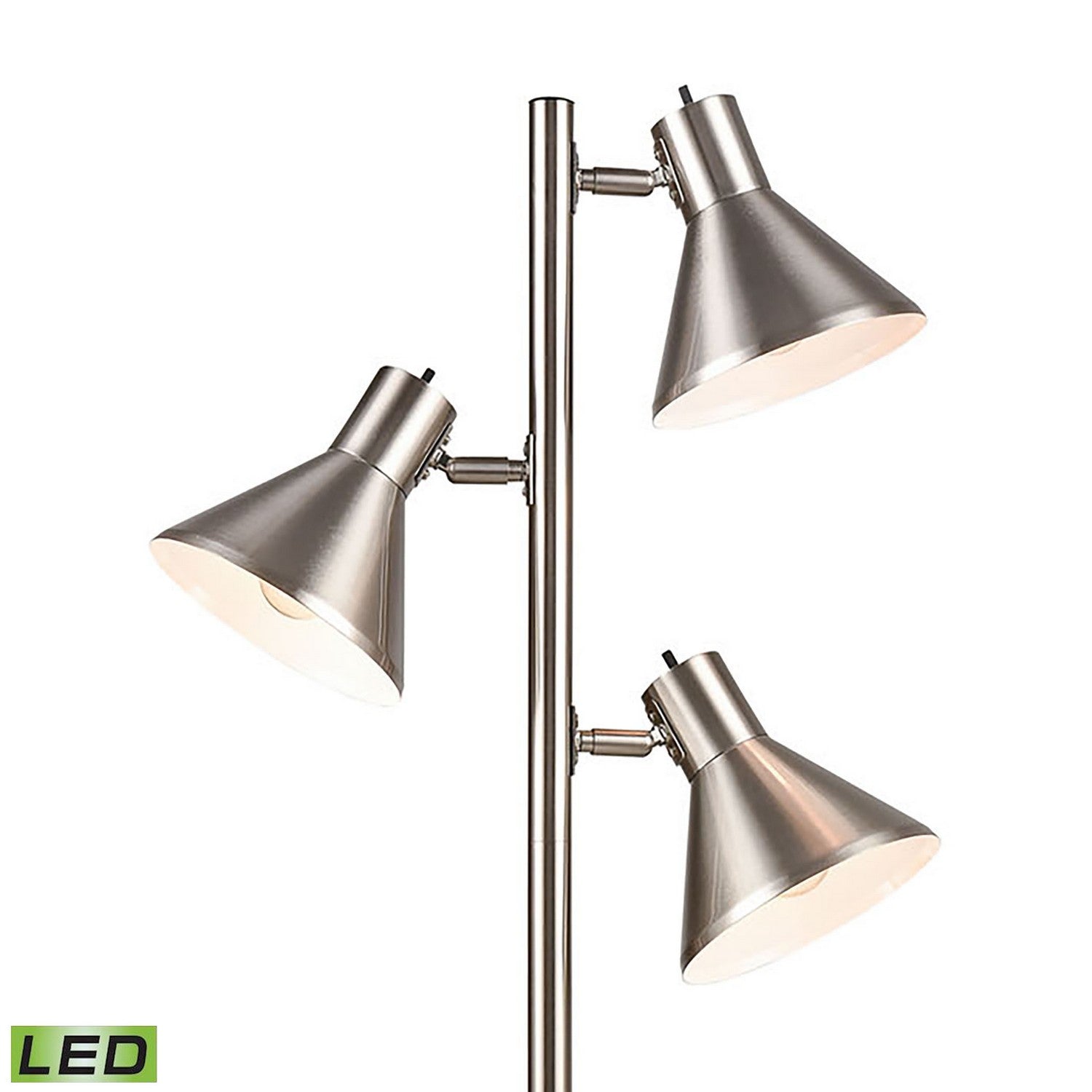 ELK Home - S019-7279-LED - LED Floor Lamp - Loman - Satin Nickel