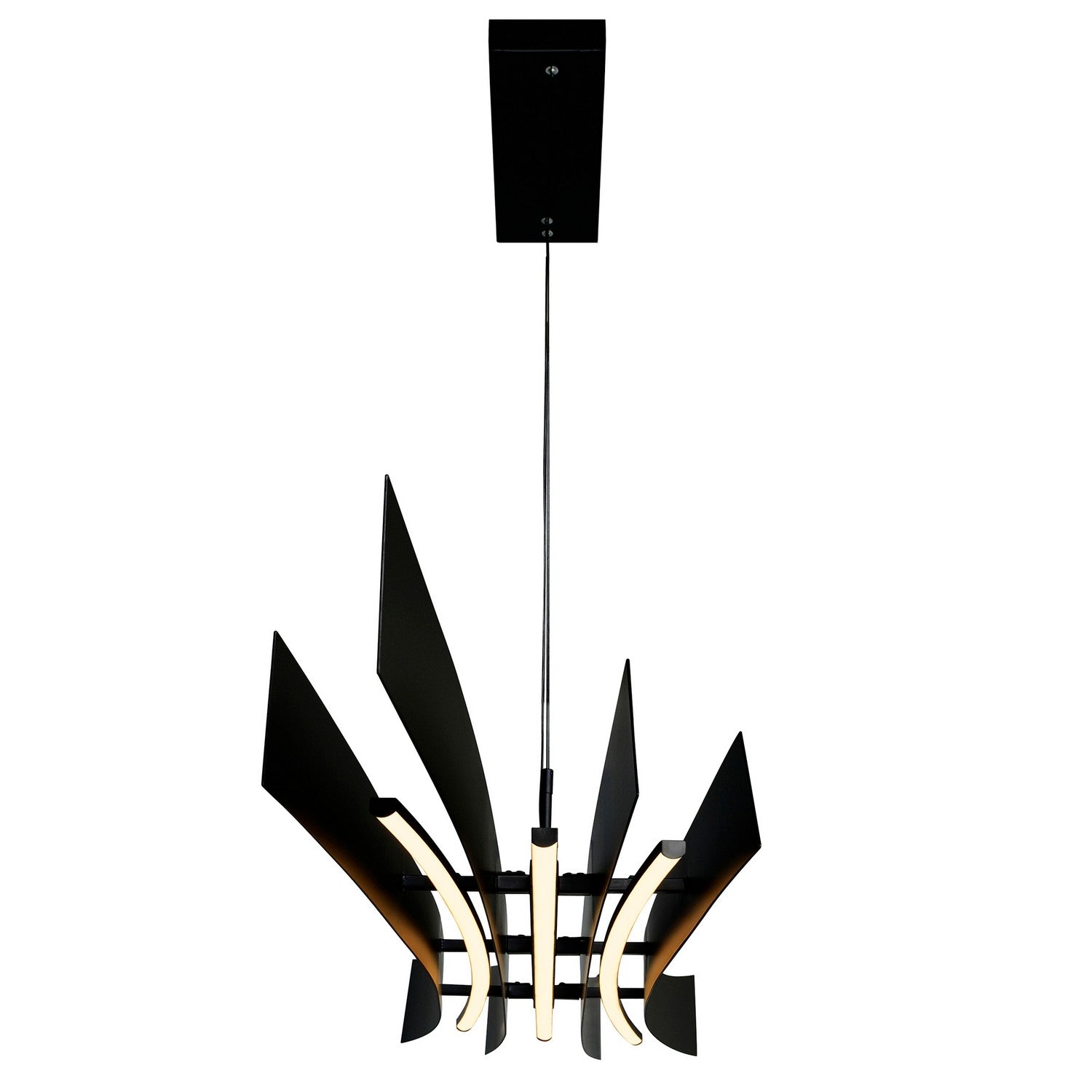 CWI Lighting - 1698P50-101 - LED Chandelier - Candora - Black