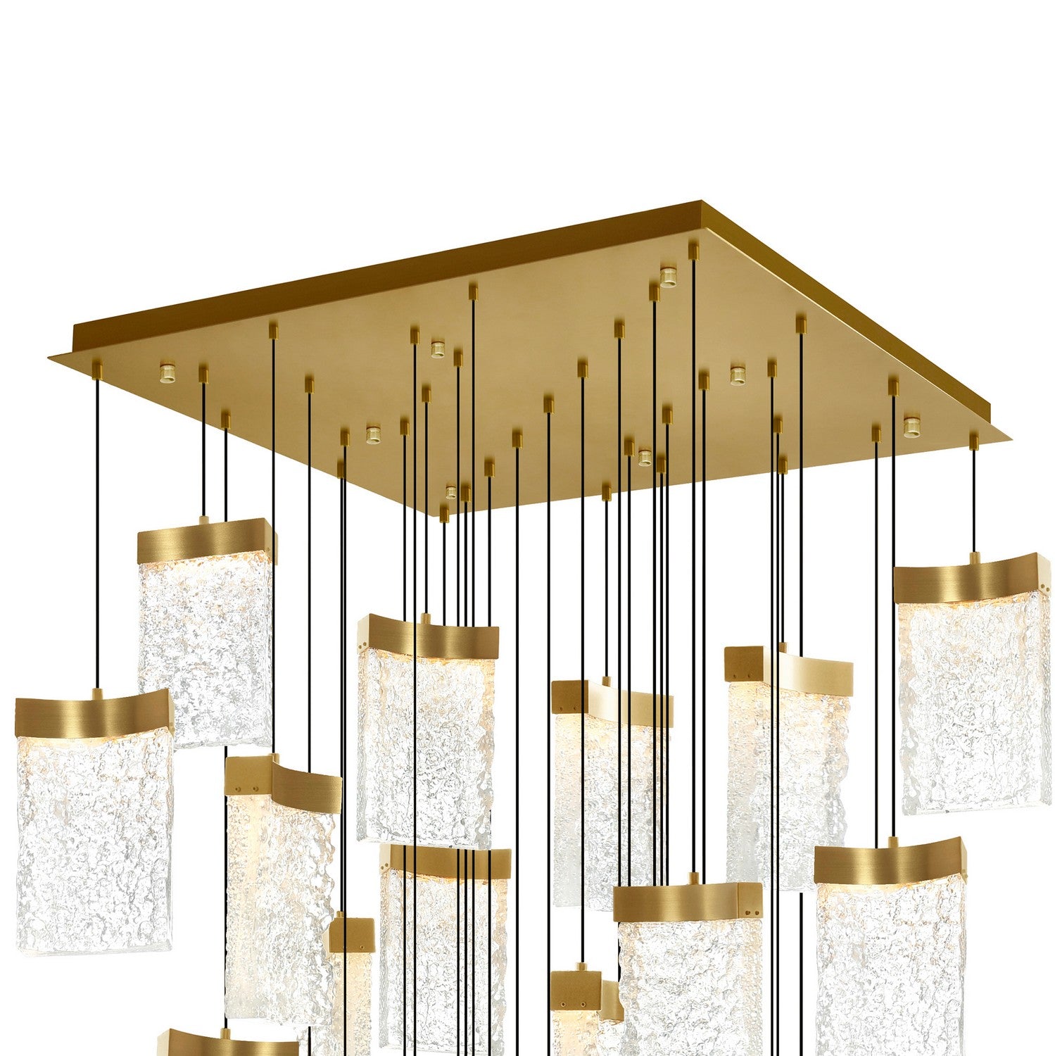 CWI Lighting - 1587P36-33-624 - LED Chandelier - Lava - Brass