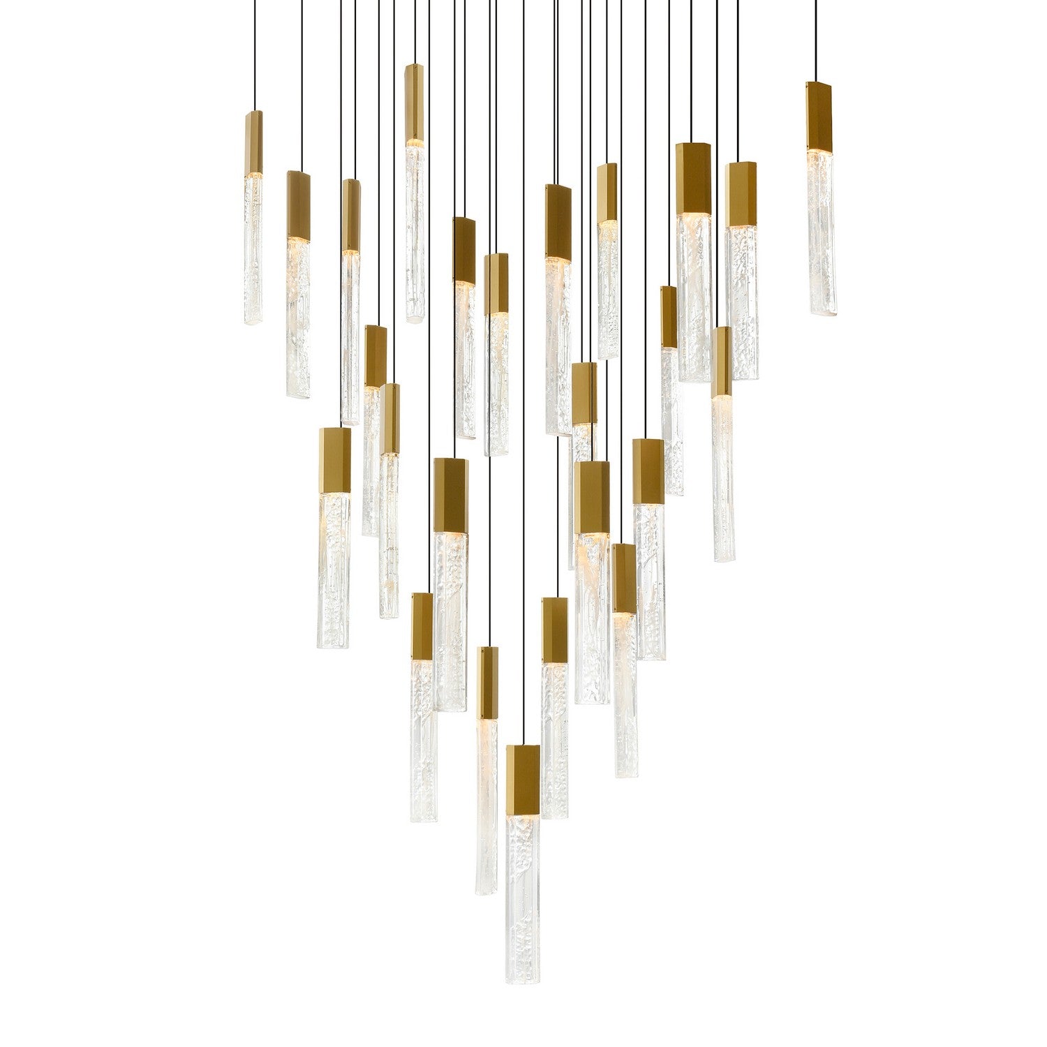 CWI Lighting - 1589P28-25-624 - LED Chandelier - Greta - Brass