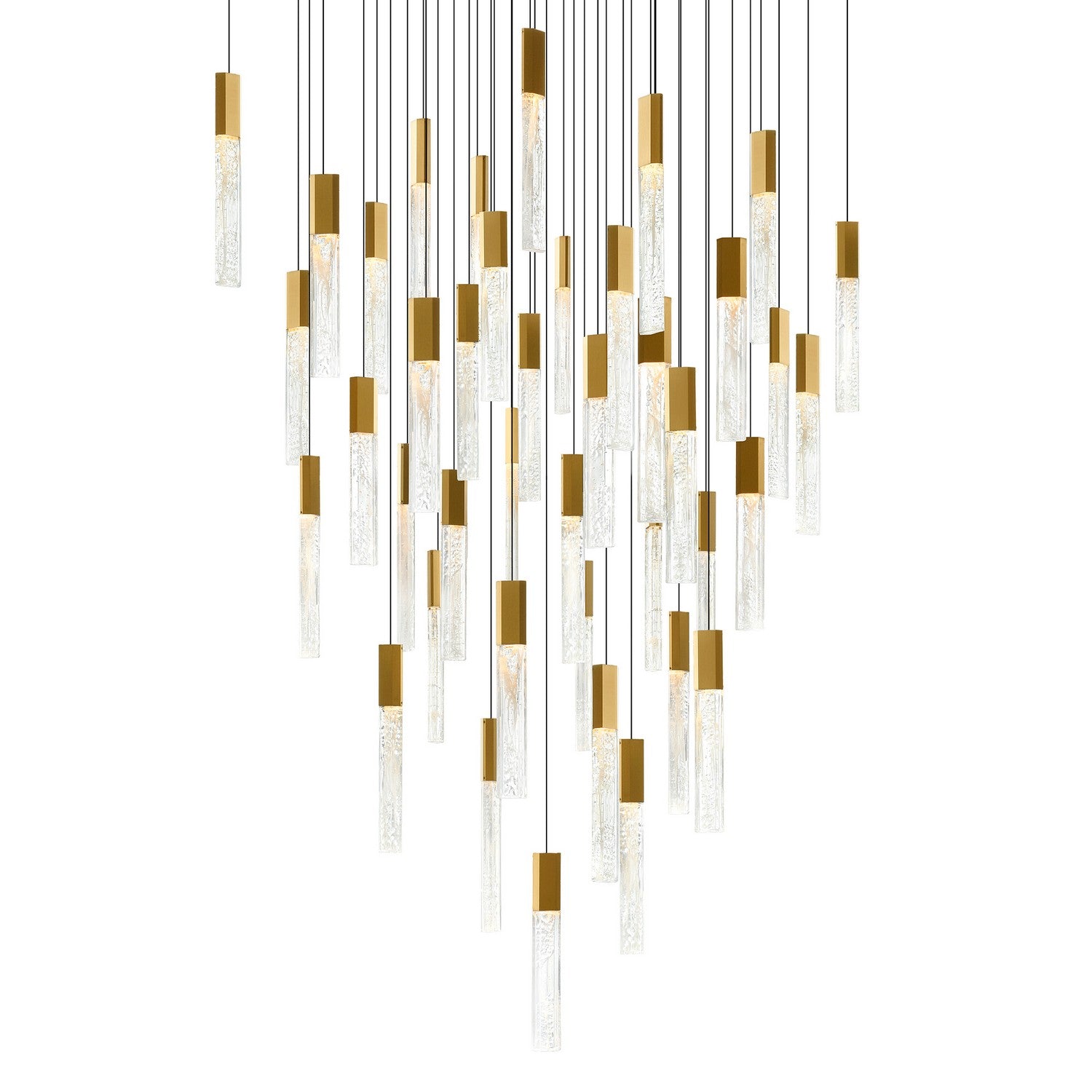 CWI Lighting - 1589P36-41-624 - LED Chandelier - Greta - Brass