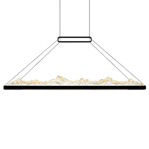 CWI Lighting - 1601P48-101 - LED Chandelier - Himalayas - Black