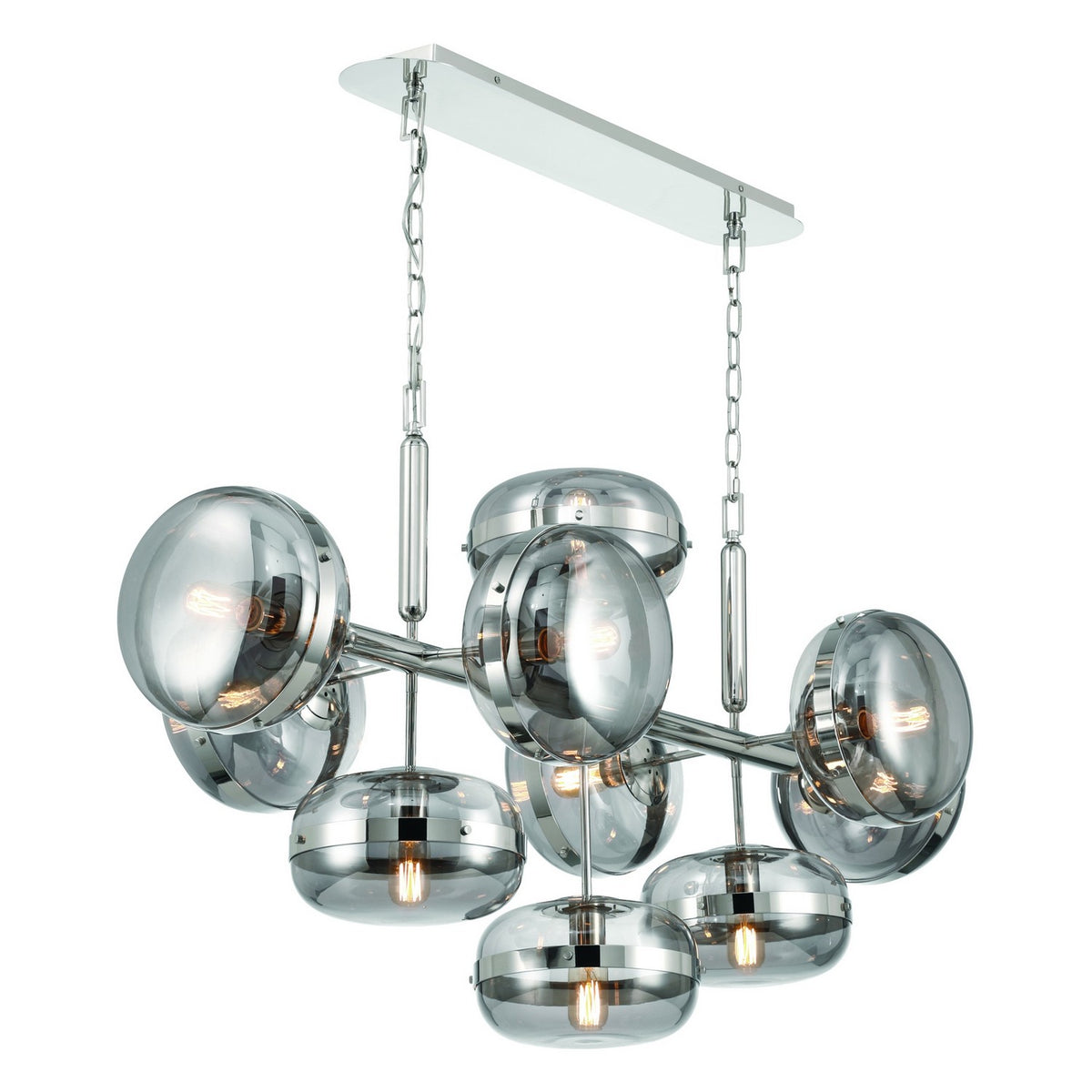 Eurofase - 37089-029 - NOTTINGHAM-CHD-10LT-54IN-PN-SK - NOTTINGHAM - Polished Nickel