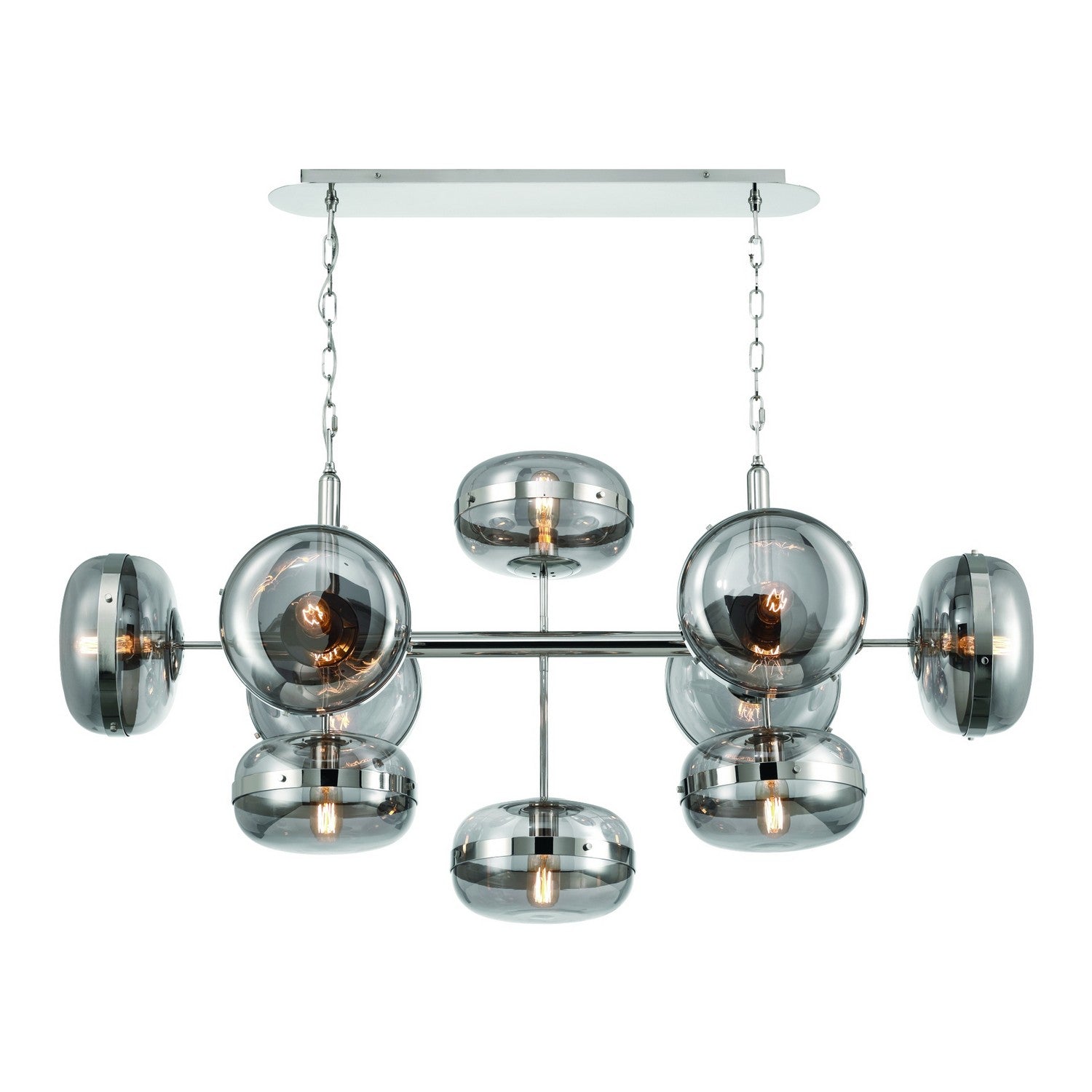 Eurofase - 37089-029 - NOTTINGHAM-CHD-10LT-54IN-PN-SK - NOTTINGHAM - Polished Nickel