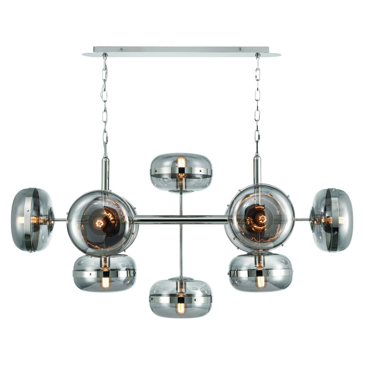 Eurofase - 37089-029 - NOTTINGHAM-CHD-10LT-54IN-PN-SK - NOTTINGHAM - Polished Nickel