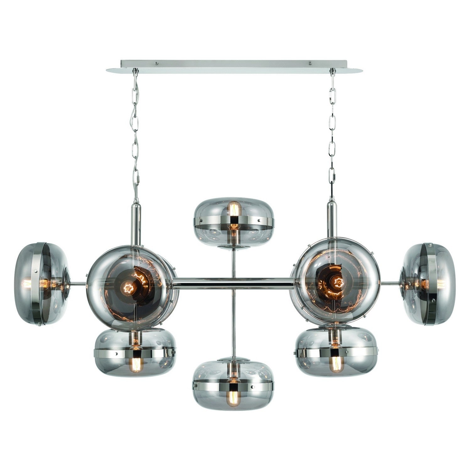 Eurofase - 37089-029 - NOTTINGHAM-CHD-10LT-54IN-PN-SK - NOTTINGHAM - Polished Nickel