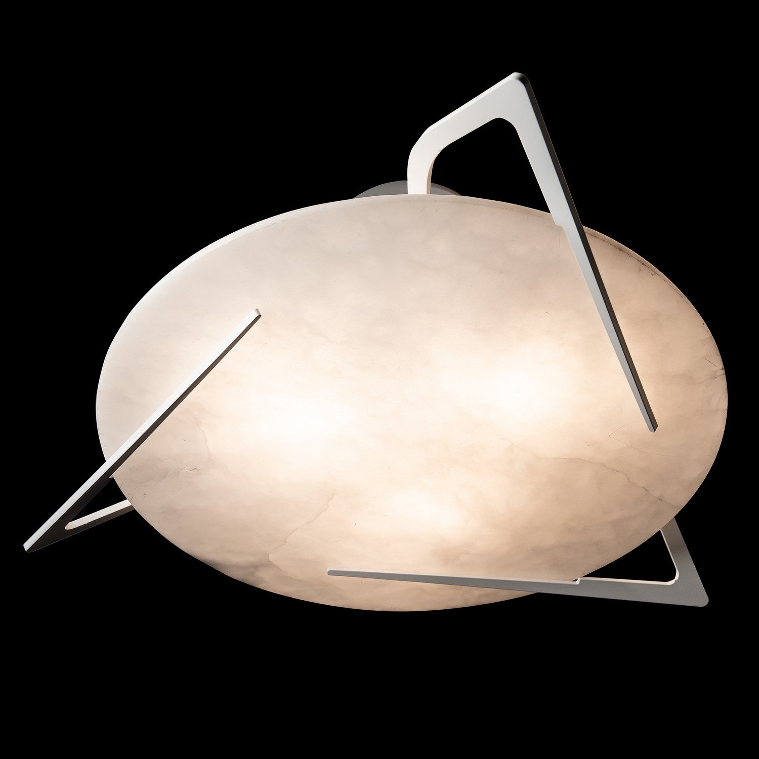 Hubbardton Forge - 121059-SKT-02-AR - Three Light Semi-Flush Mount - Callisto - White