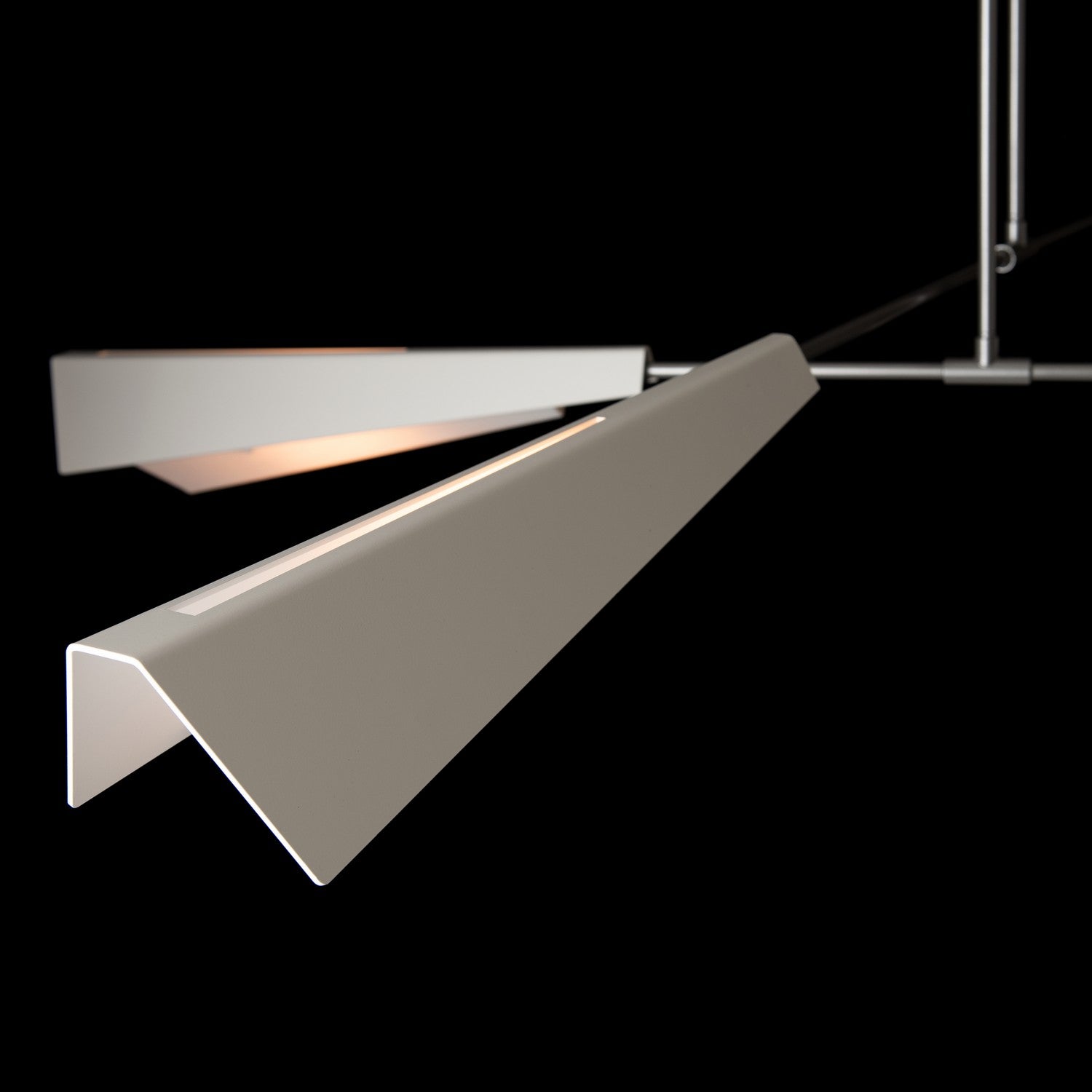 Hubbardton Forge - 131010-SKT-MULT-82-02-BB0780 - Vertex Large Pendant/Semi-Flush - Vertex - Vintage Platinum