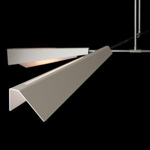 Hubbardton Forge - 131010-SKT-MULT-82-02-BB0780 - Four Light Pendant/Semi-Flush - Vertex - Vintage Platinum