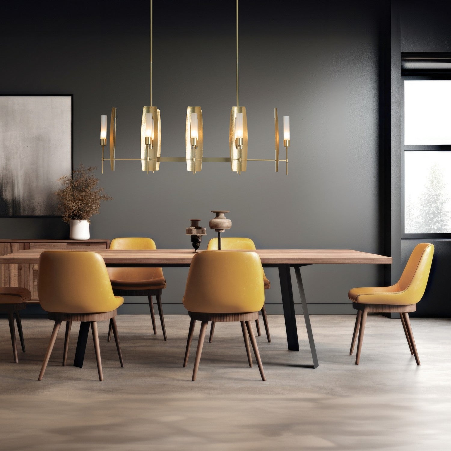 Hubbardton Forge - 131080-SKT-MULT-89-ZM0611 - Passage 8-Light Pendant - Passage - Ink