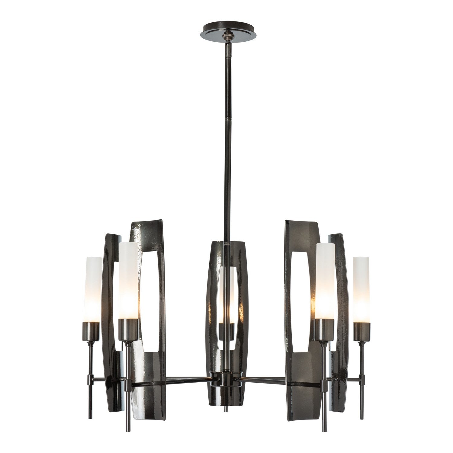 Hubbardton Forge - 131081-SKT-MULT-89-FD0611 - Passage 5-Light Circular Pendant - Passage - Ink