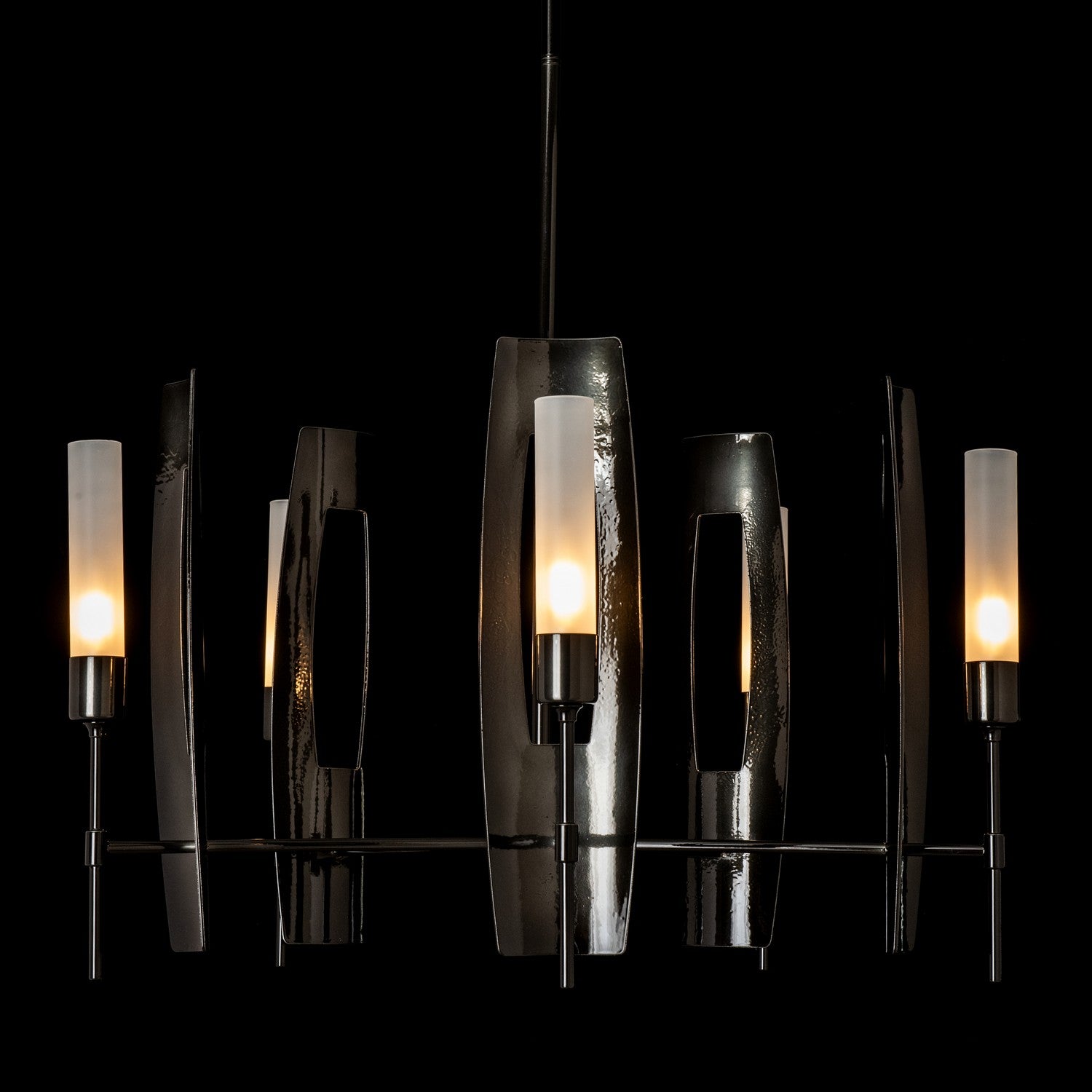 Hubbardton Forge - 131081-SKT-MULT-89-FD0611 - Passage 5-Light Circular Pendant - Passage - Ink