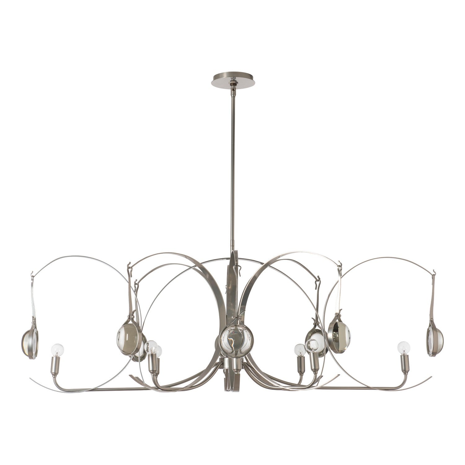 Hubbardton Forge - 131085-SKT-MULT-85-85-ZM0786 - Eight Light Pendant - Optic - Sterling