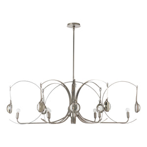 Hubbardton Forge - 131085-SKT-MULT-85-85-ZM0786 - Eight Light Pendant - Optic - Sterling