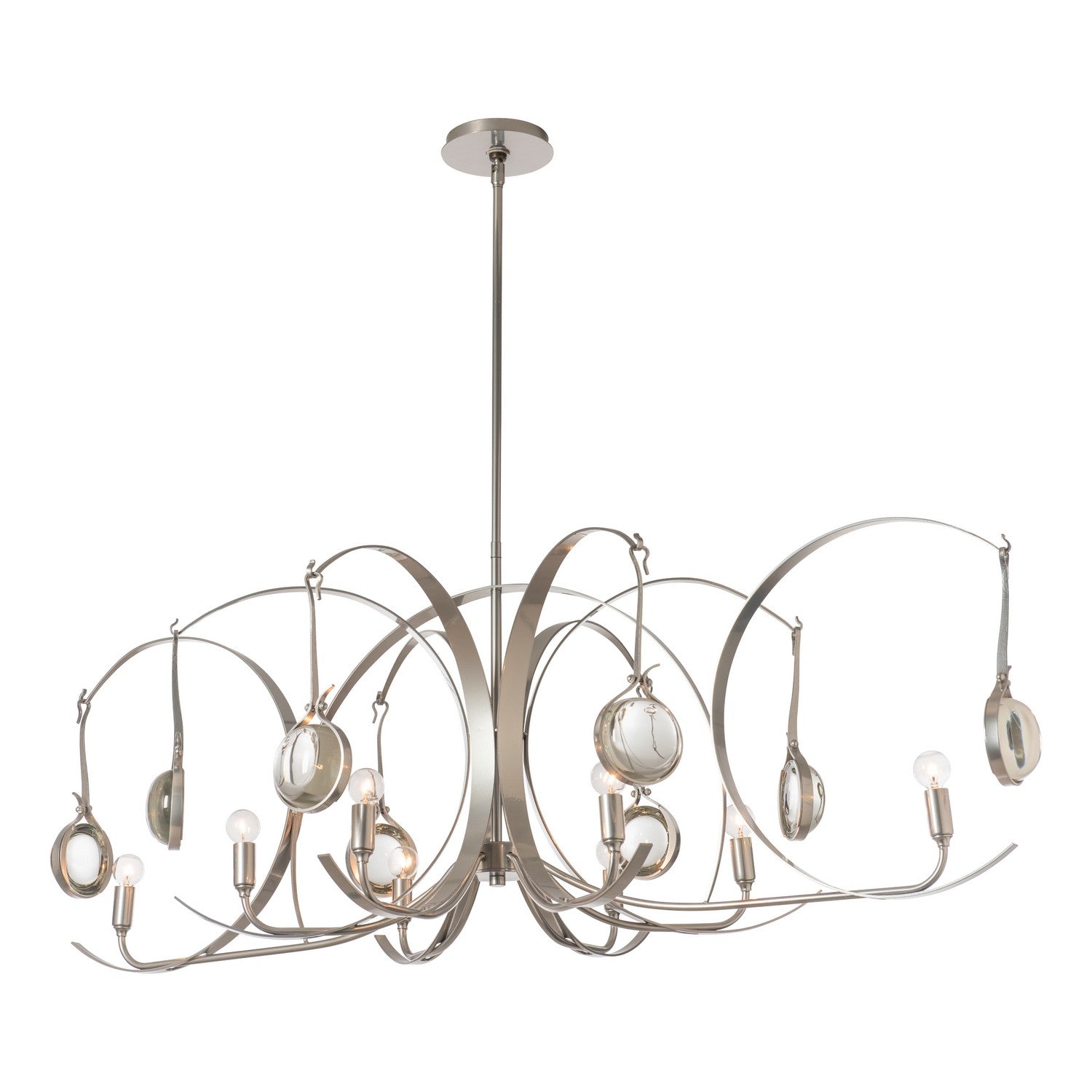 Hubbardton Forge - 131085-SKT-MULT-85-85-ZM0786 - Eight Light Pendant - Optic - Sterling