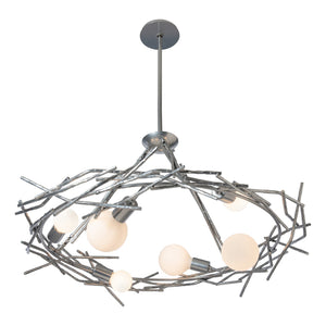 Hubbardton Forge - 131088-SKT-MULT-85 - Six Light Pendant - Brindille - Sterling