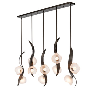 Hubbardton Forge - 131098-SKT-MULT-14-FD0791 - Ten Light Pendant - Mika - Oil Rubbed Bronze