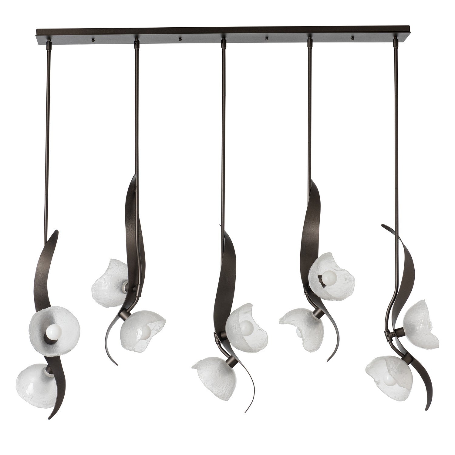 Hubbardton Forge - 131098-SKT-MULT-14-FD0791 - Ten Light Pendant - Mika - Oil Rubbed Bronze