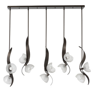 Hubbardton Forge - 131098-SKT-MULT-14-FD0791 - Ten Light Pendant - Mika - Oil Rubbed Bronze