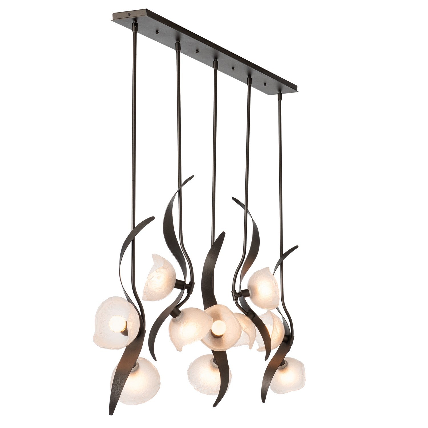 Hubbardton Forge - 131098-SKT-MULT-14-FD0791 - Ten Light Pendant - Mika - Oil Rubbed Bronze