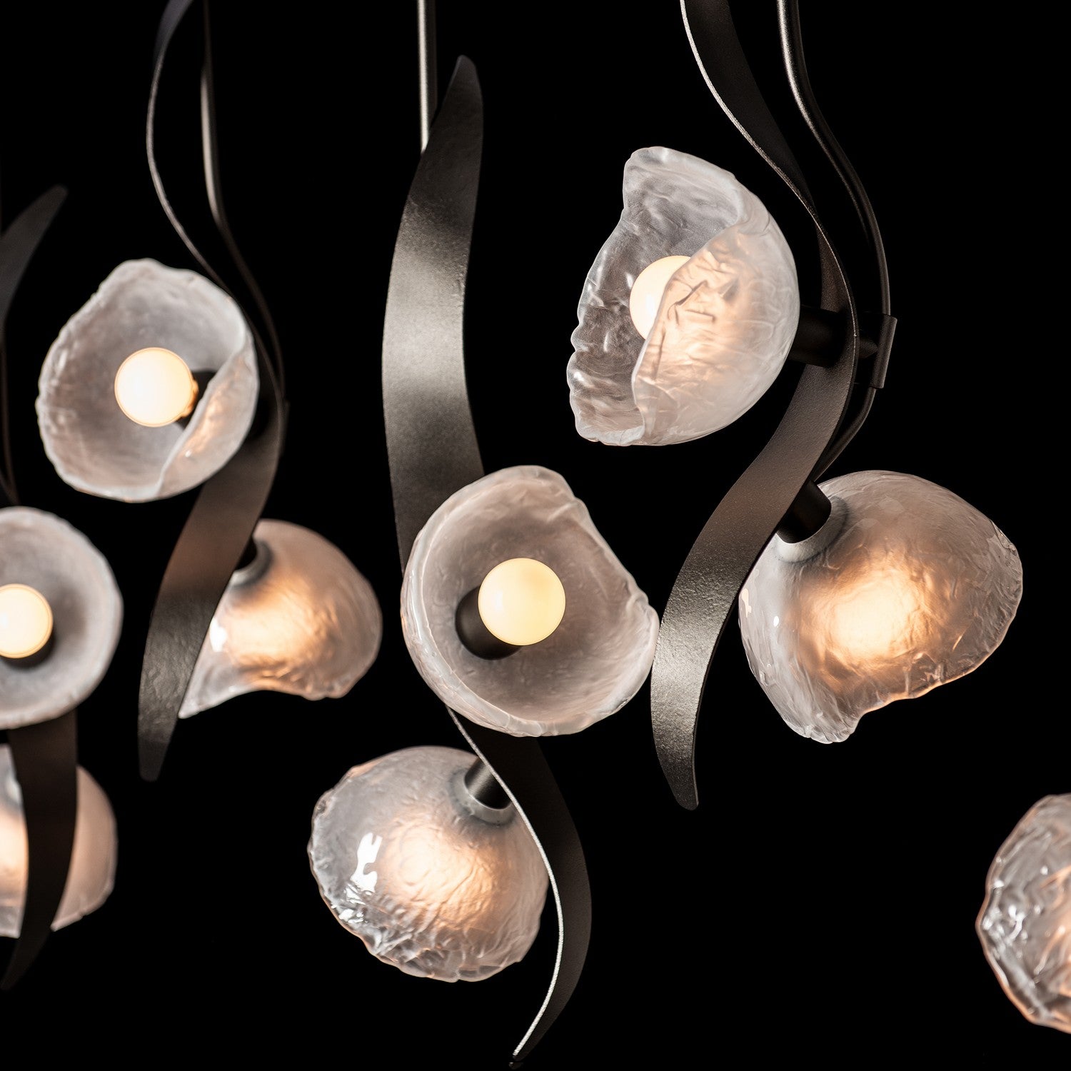 Hubbardton Forge - 131098-SKT-MULT-14-FD0791 - Ten Light Pendant - Mika - Oil Rubbed Bronze