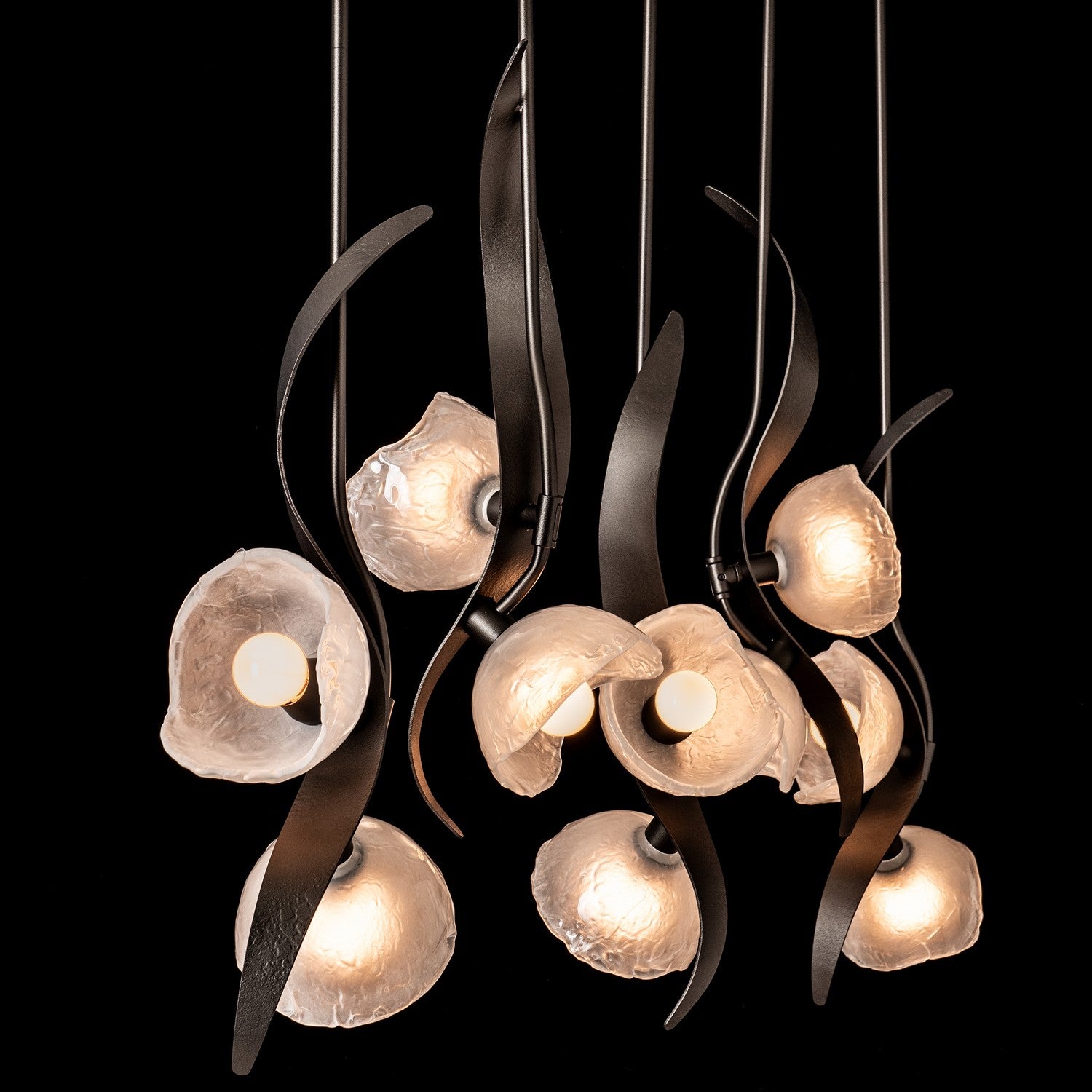 Hubbardton Forge - 131098-SKT-MULT-14-FD0791 - Ten Light Pendant - Mika - Oil Rubbed Bronze