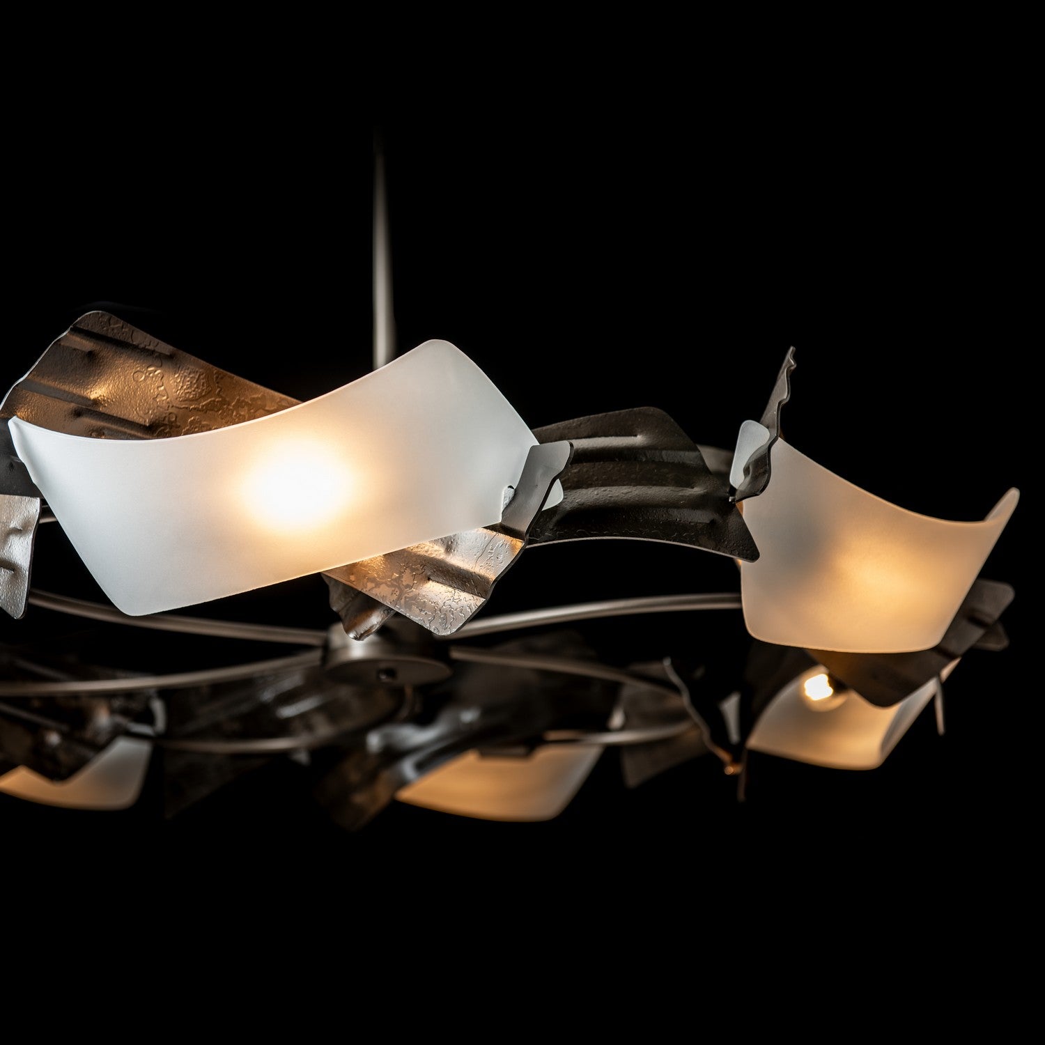 Hubbardton Forge - 132161-SKT-MULT-07-FD0790 - Crest 6-Light Circular Pendant - Crest - Dark Smoke