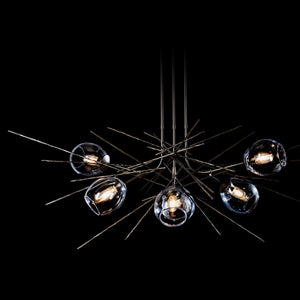 Hubbardton Forge - 137750-SKT-MULT-14-ZM0788 - Six Light Pendant - Griffin - Oil Rubbed Bronze