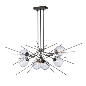 Hubbardton Forge - 137750-SKT-MULT-14-ZM0788 - Six Light Pendant - Griffin - Oil Rubbed Bronze