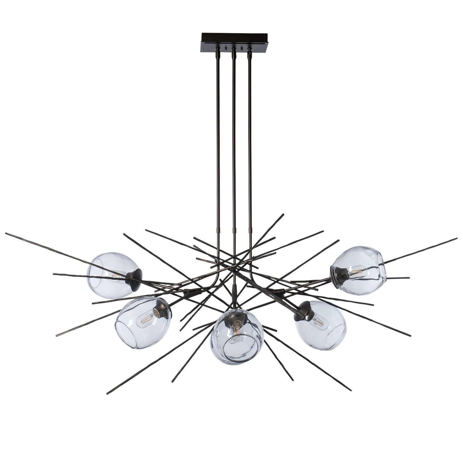 Hubbardton Forge - 137750-SKT-MULT-14-ZM0788 - Six Light Pendant - Griffin - Oil Rubbed Bronze