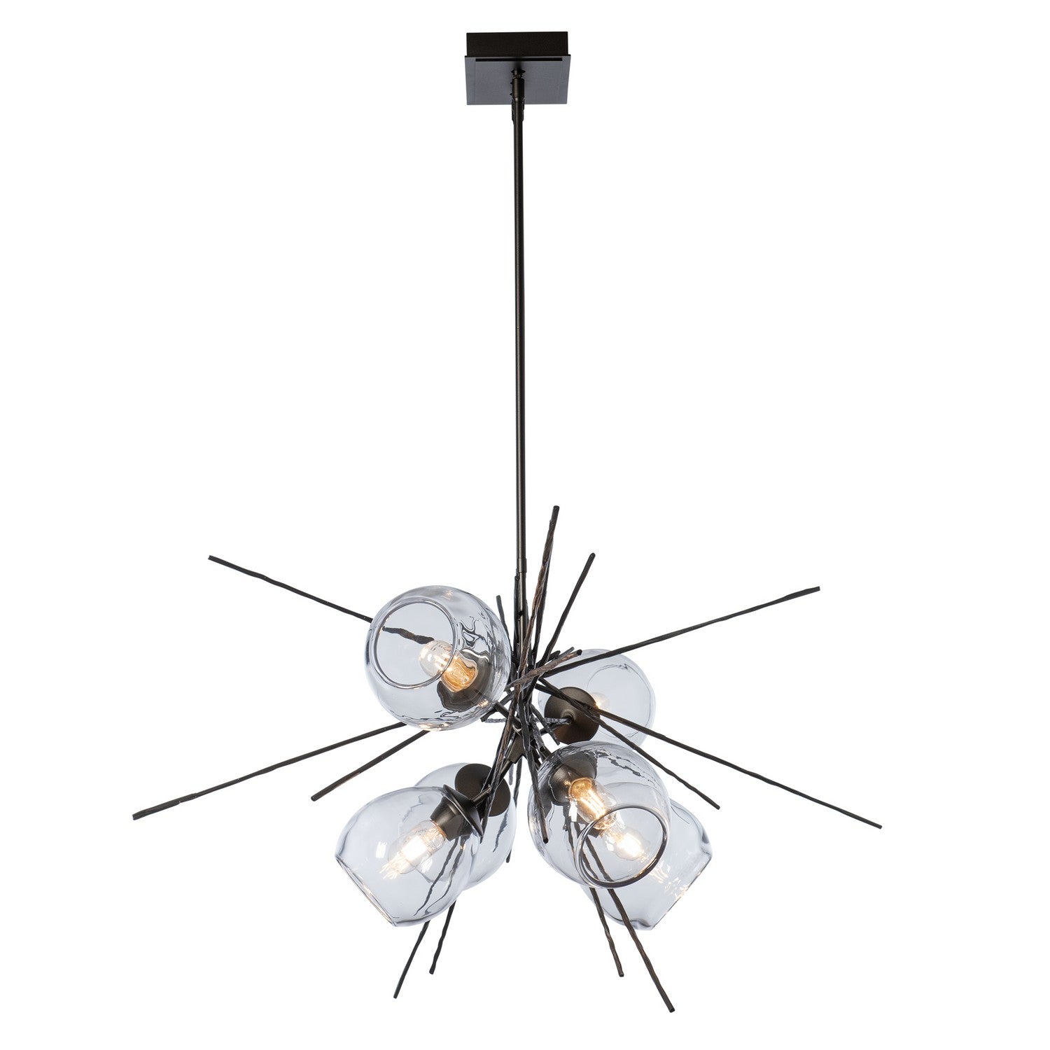 Hubbardton Forge - 137750-SKT-MULT-14-ZM0788 - Six Light Pendant - Griffin - Oil Rubbed Bronze