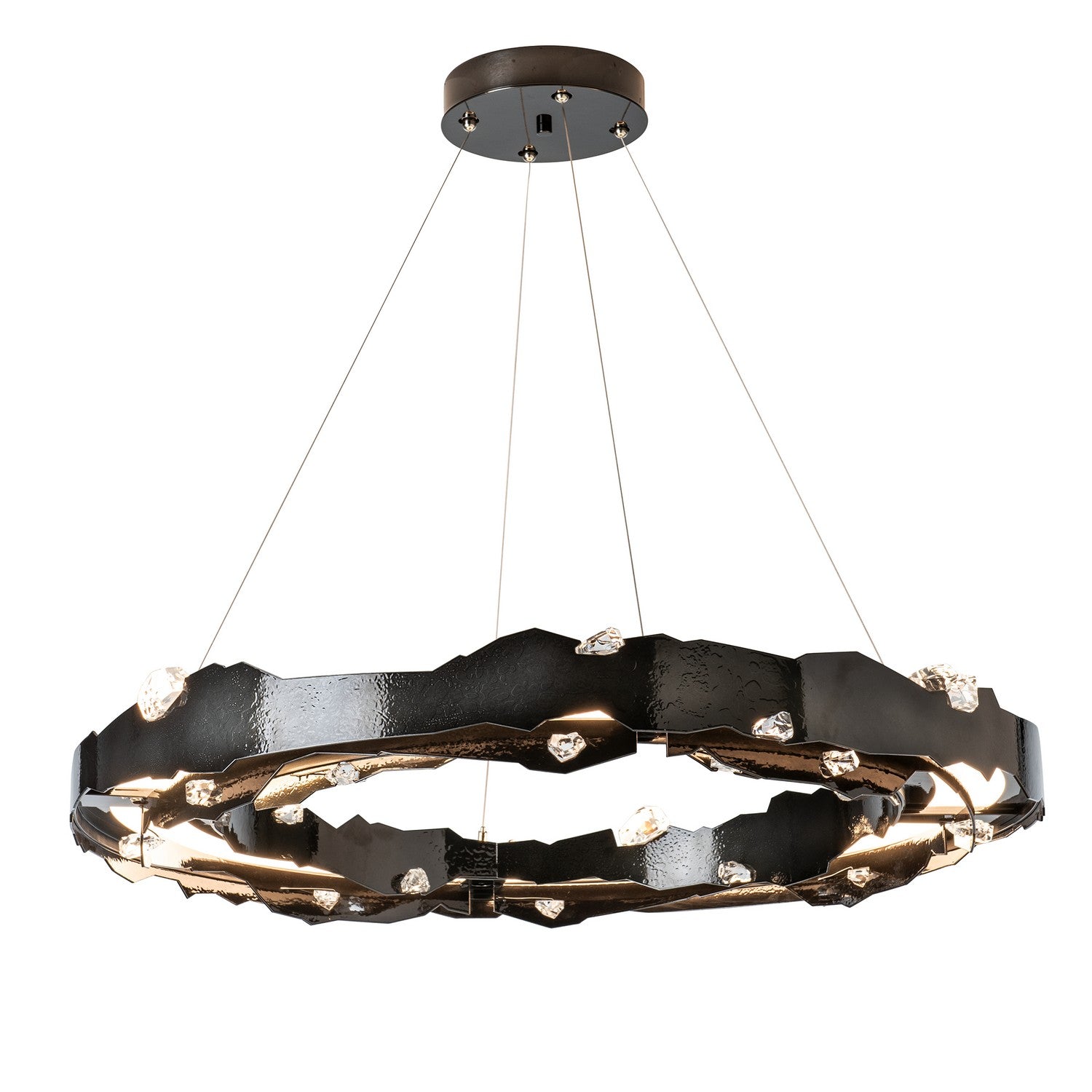 Hubbardton Forge - 139861-LED-STND-89-CR - Trove LED Circular Pendant - Trove - Ink