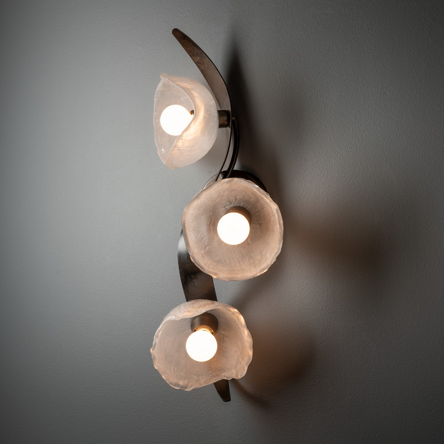 Hubbardton Forge - 201060-SKT-07-FD0791 - Mika 3-Light Large Sconce/Semi-Flush - Mika - Dark Smoke