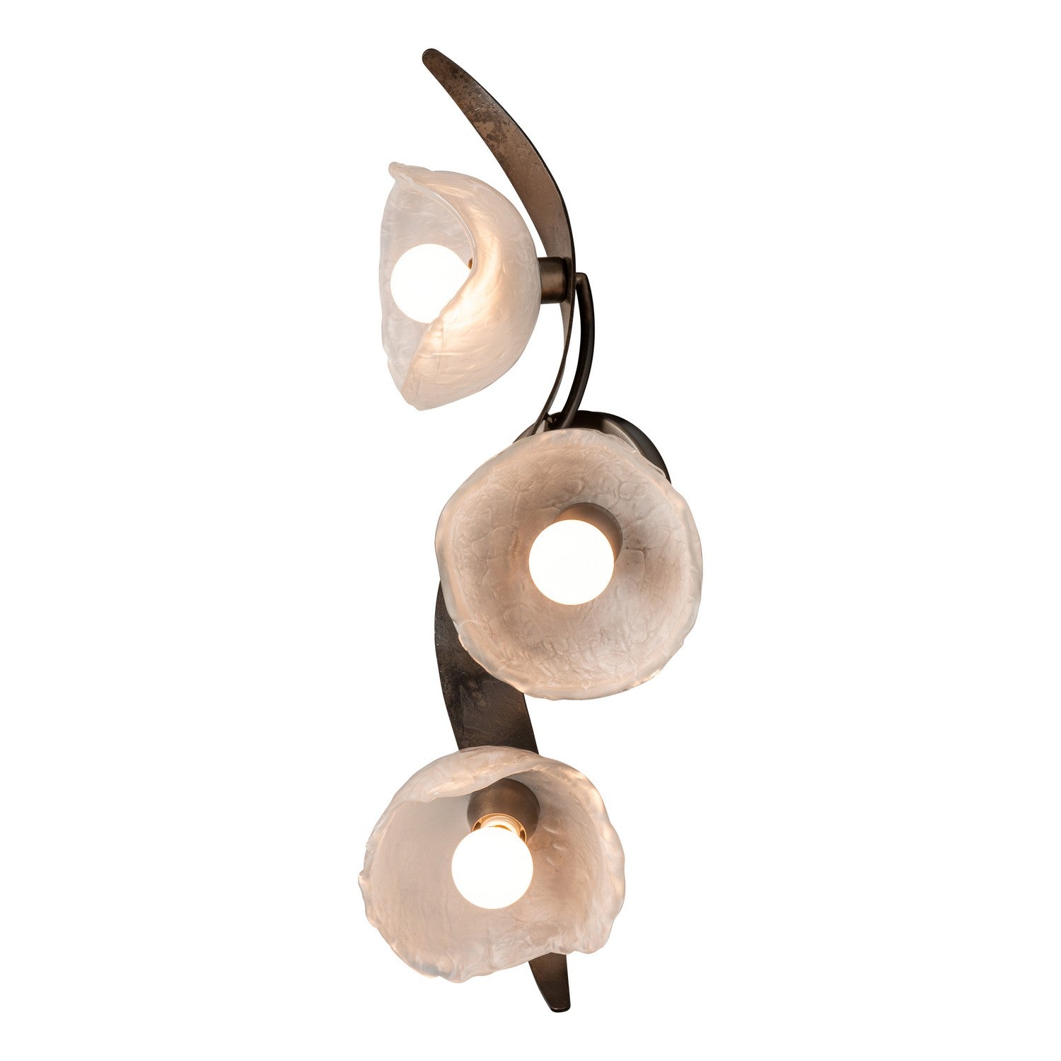 Hubbardton Forge - 201060-SKT-07-FD0791 - Mika 3-Light Large Sconce/Semi-Flush - Mika - Dark Smoke