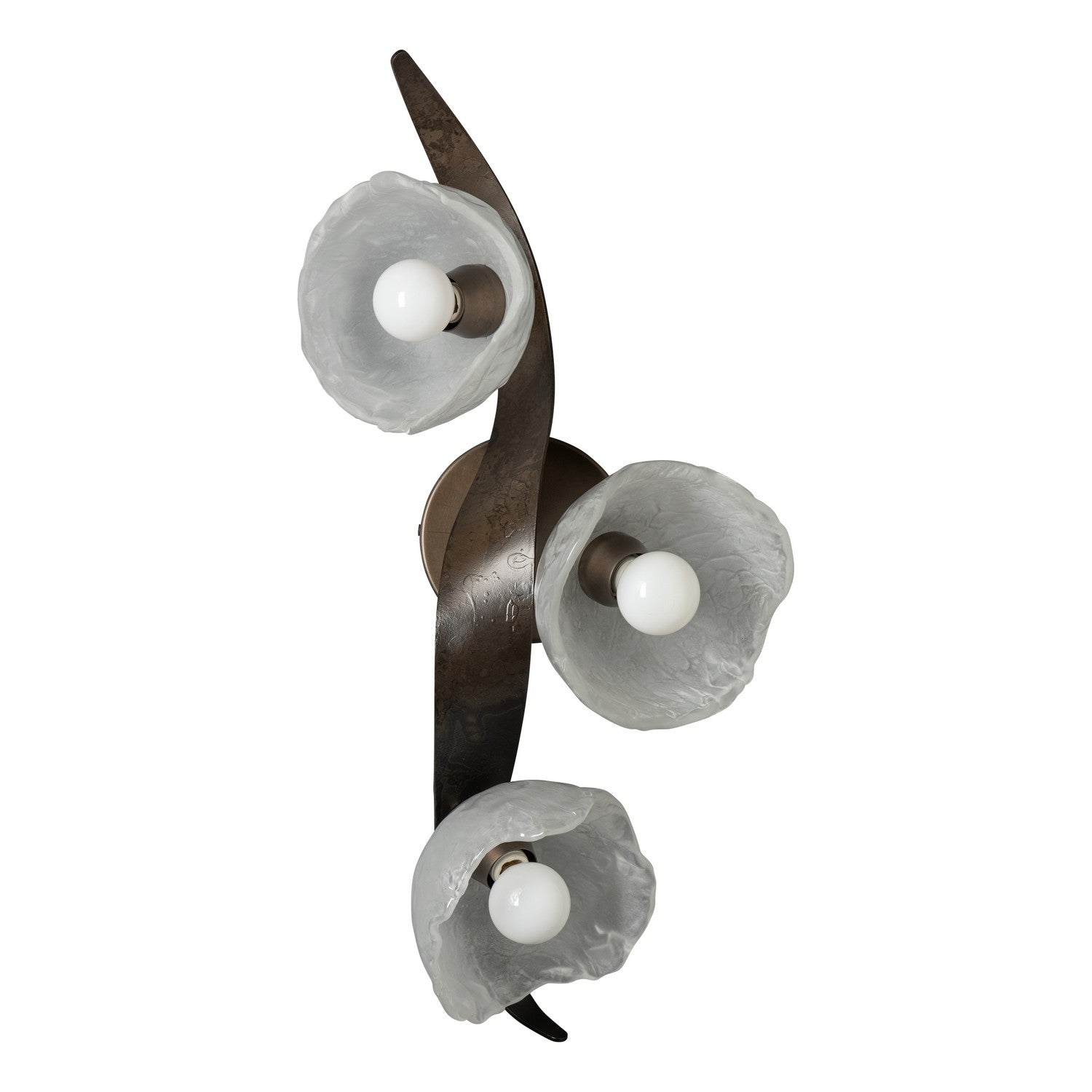 Hubbardton Forge - 201060-SKT-07-FD0791 - Mika 3-Light Large Sconce/Semi-Flush - Mika - Dark Smoke