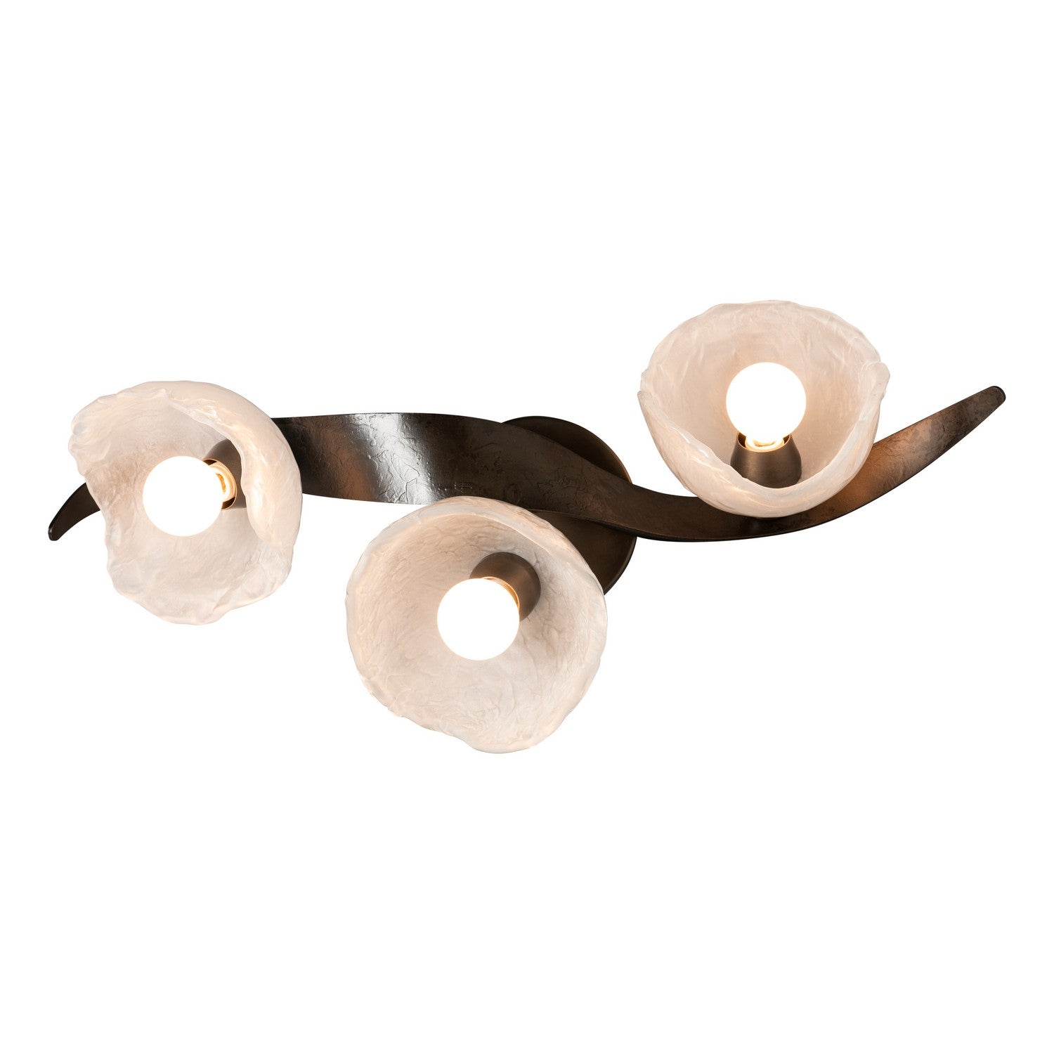 Hubbardton Forge - 201060-SKT-07-FD0791 - Mika 3-Light Large Sconce/Semi-Flush - Mika - Dark Smoke