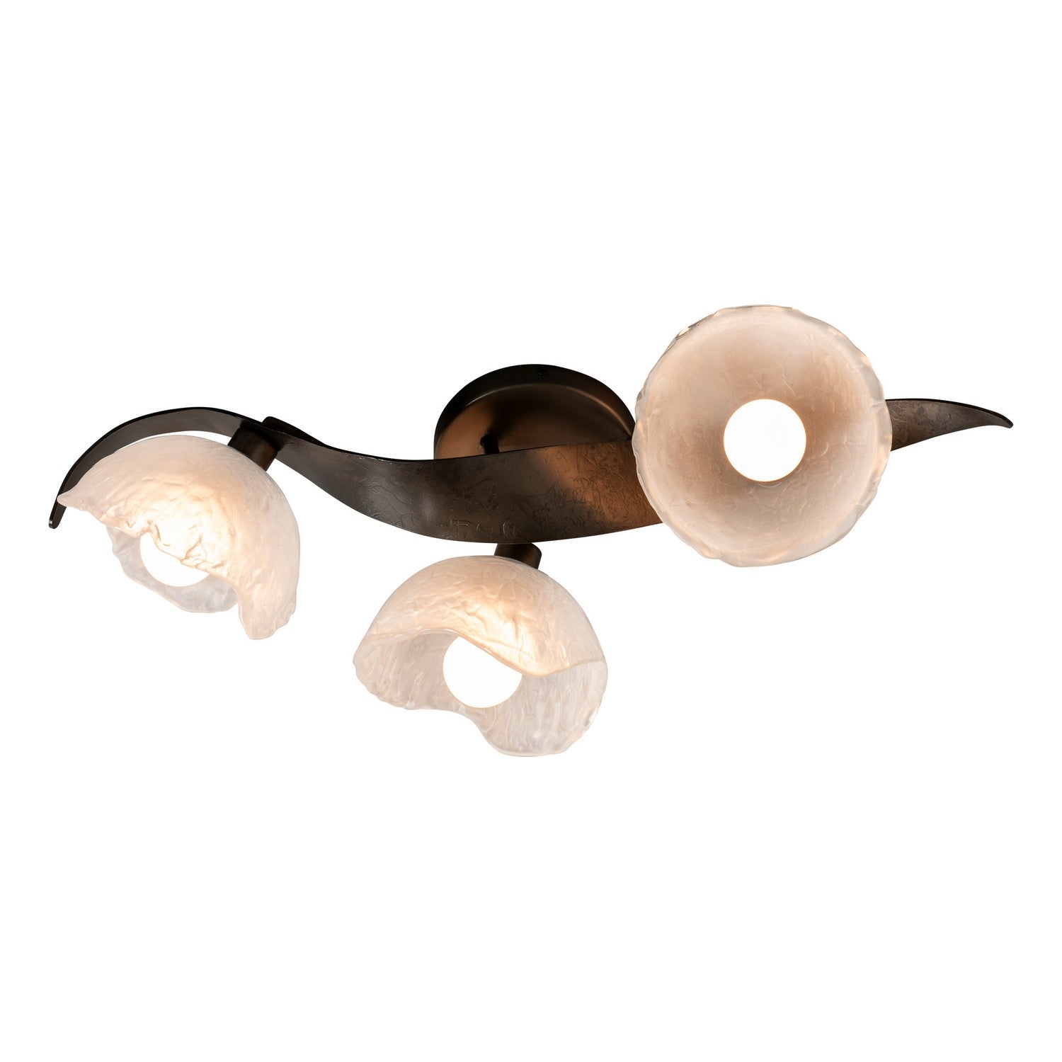 Hubbardton Forge - 201060-SKT-07-FD0791 - Mika 3-Light Large Sconce/Semi-Flush - Mika - Dark Smoke