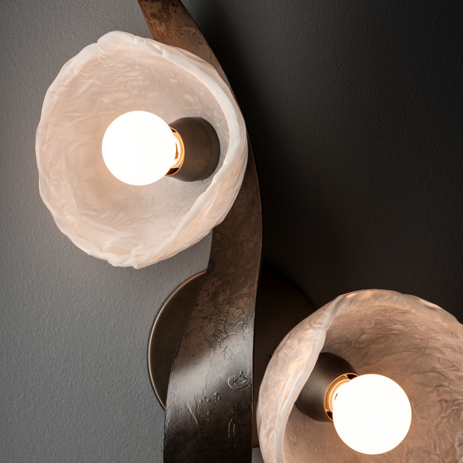 Hubbardton Forge - 201060-SKT-07-FD0791 - Mika 3-Light Large Sconce/Semi-Flush - Mika - Dark Smoke