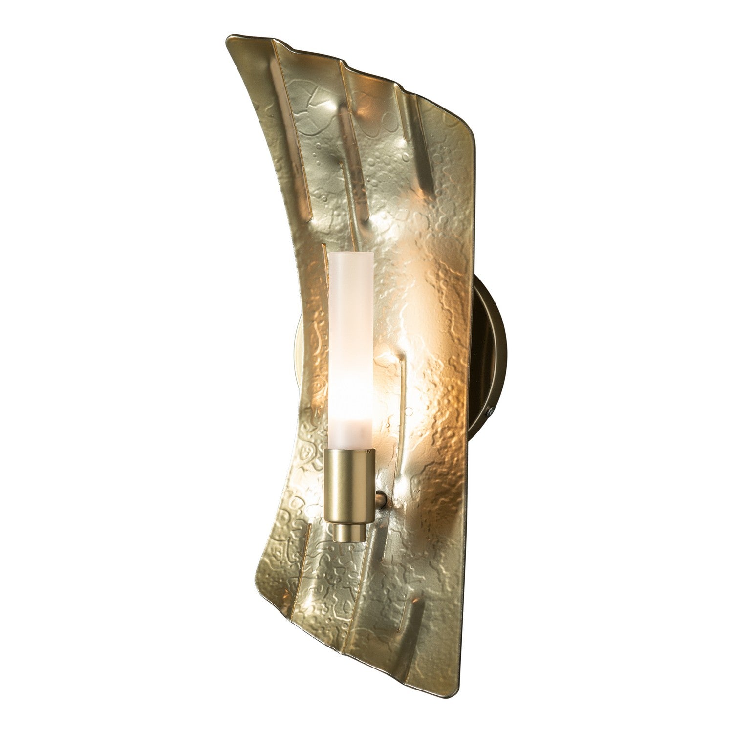 Hubbardton Forge - 201062-SKT-86-FD0462 - Crest 1-Light Sconce - Crest - Modern Brass