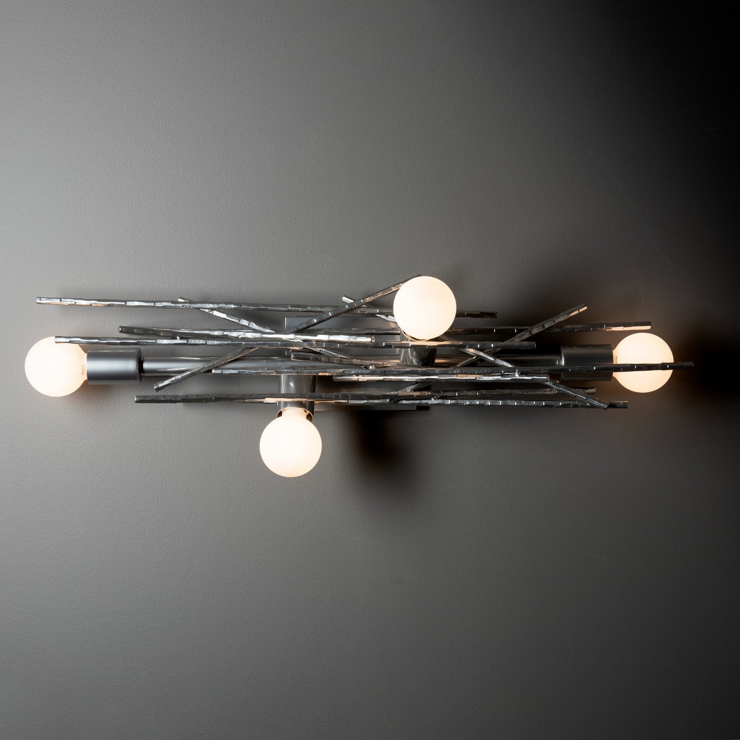 Hubbardton Forge - 212034-SKT-85 - Brindille 4-Light Large Sconce/Semi-Flush - Brindille - Sterling