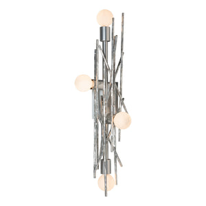 Hubbardton Forge - 212034-SKT-85 - Four Light Wall Sconce/Semi-Flush - Brindille - Sterling