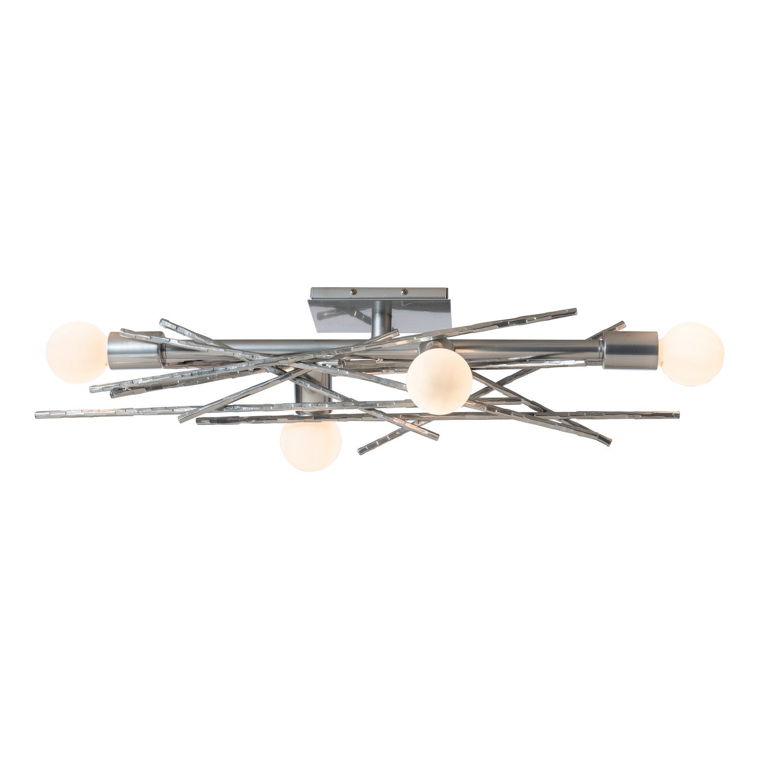 Hubbardton Forge - 212034-SKT-85 - Four Light Wall Sconce/Semi-Flush - Brindille - Sterling