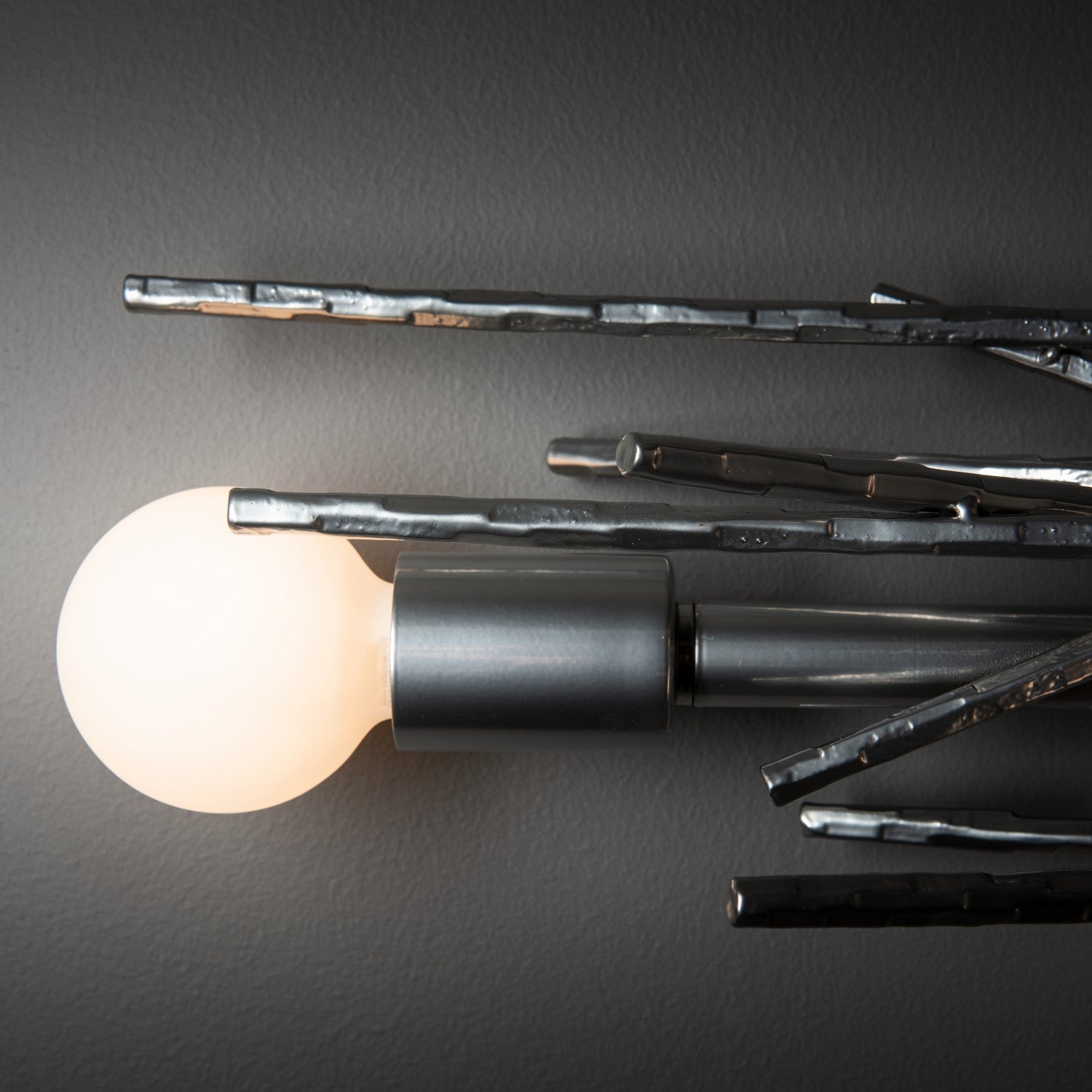 Hubbardton Forge - 212034-SKT-85 - Brindille 4-Light Large Sconce/Semi-Flush - Brindille - Sterling